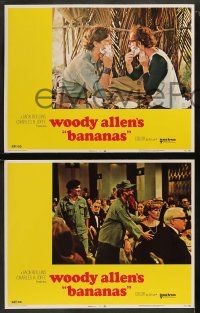 9r761 BANANAS 3 LCs '71 wacky images of star/director/writer Woody Allen, classic comedy!