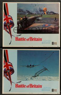 9r081 BATTLE OF BRITAIN 8 LCs '69 all-star cast in historical World War II battle, war planes!