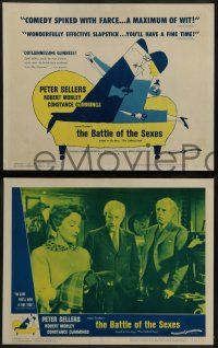 9r084 BATTLE OF THE SEXES 8 LCs '60 Peter Sellers, Robert Morley, English sexy comedy!