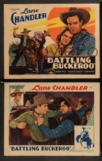 9r086 BATTLING BUCKEROO 8 LCs '32 Lane Chandler with pretty Doris Hill, Yakima Canutt & others!