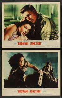9r651 BHOWANI JUNCTION 4 LCs '55 sexy Ava Gardner murders Lionel Jeffries, Stewart Granger!