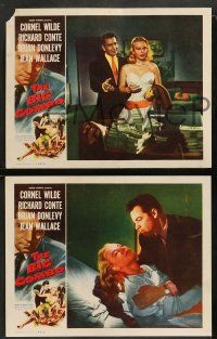 9r768 BIG COMBO 3 LCs '55 Cornel Wilde, Jean Wallace, Richard Conte, Van Cleef, classic film noir!