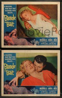 9r118 BLONDE BAIT 8 LCs '56 full-length sexy smoking bad girl Beverly Michaels is a man trap!