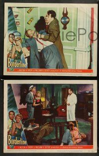 9r663 BORDERLINE 4 LCs '50 great images of Fred MacMurray & Claire Trevor, Raymond Burr!