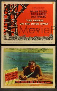 9r135 BRIDGE ON THE RIVER KWAI 8 LCs '58 William Holden, Alec Guinness, David Lean WWII classic!