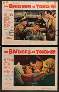 9r136 BRIDGES AT TOKO-RI 8 LCs '54 James Michener, Grace Kelly, William Holden, March, Rooney!