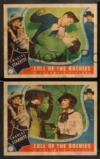 9r607 CALL OF THE ROCKIES 5 LCs '38 Charles Starrett, a song-streaked sagebrush sockeroo!