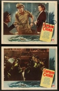 9r608 CAPTAIN CHINA 5 LCs '50 John Payne, Gail Russell, it takes a man to master a woman!