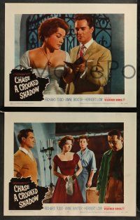 9r159 CHASE A CROOKED SHADOW 8 LCs '58 Anne Baxter, Richard Todd, Herbert Lom!