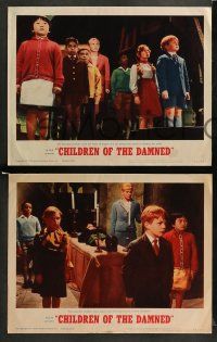 9r163 CHILDREN OF THE DAMNED 8 LCs '64 beware the creepy kid's eyes that paralyze!