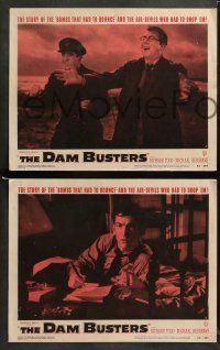 9r186 DAM BUSTERS 8 LCs '55 Michael Redgrave & Richard Todd in WWII action!