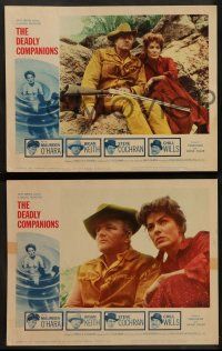 9r191 DEADLY COMPANIONS 8 LCs '61 first Sam Peckinpah, sexy Maureen O'Hara w/Brian Keith!