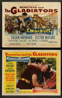 9r194 DEMETRIUS & THE GLADIATORS 8 LCs '54 Biblical Victor Mature & Susan Hayward, Borgnine!