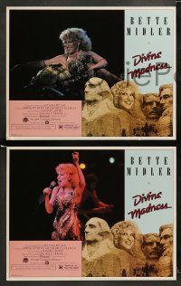9r202 DIVINE MADNESS 8 LCs '80 wacky image of Bette Midler as part of Mt. Rushmore!