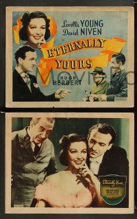 9r213 ETERNALLY YOURS 8 Other Company LCs '39 Loretta Young & David Niven want old fashioned love!