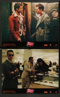9r223 FIGHT CLUB 8 LCs '99 great images of Helena Bonham Carter, Edward Norton & Brad Pitt!