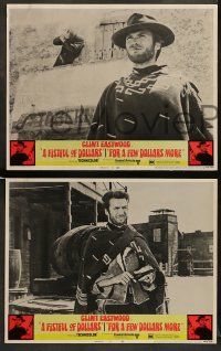 9r224 FISTFUL OF DOLLARS/FOR A FEW DOLLARS MORE 8 LCs '69 Eastwood, complete set, different images!