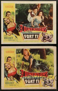 9r538 FORT TI 7 3D LCs '53 Fort Ticonderoga, George Montgomery & Joan Vohs!