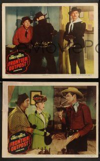 9r799 FRONTIER OUTPOST 3 LCs '49 masked Charles Starrett as the Durango Kid, Smiley Burnette!
