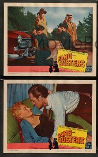 9r235 GANG BUSTERS 8 LCs '54 Myron Healey, based on hit TV and radio show!