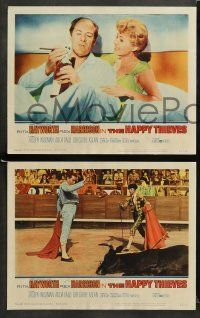 9r251 HAPPY THIEVES 8 LCs '62 great images of Rita Hayworth & Rex Harrison, Joseph Wiseman!