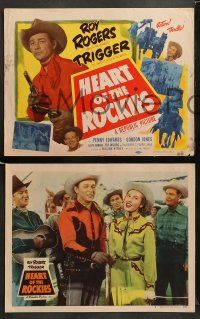 9r254 HEART OF THE ROCKIES 8 LCs '51 great images of Roy Rogers, Penny Edwards, Trigger!