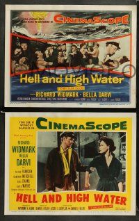 9r256 HELL & HIGH WATER 8 LCs '54 Samuel Fuller, Richard Widmark with sailors prepare to fight!