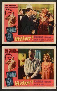 9r261 HITLER 8 LCs '62 Richard Basehart in title role as Adolf, revealed for the first time!