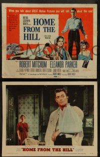 9r263 HOME FROM THE HILL 8 LCs '60 Robert Mitchum, Eleanor Parker, George Peppard, George Hamilton!