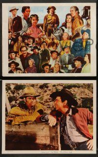 9r697 HOW THE WEST WAS WON 4 int'l LCs R69 John Ford epic, Reynolds, Gregory Peck & all-star cast!