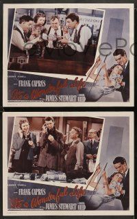 9r804 IT'S A WONDERFUL LIFE 3 LCs R55 James Stewart, Donna Reed, Lionel Barrymore, Frank Capra!