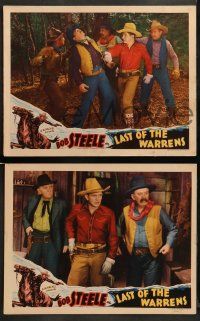 9r807 LAST OF THE WARRENS 3 LCs '36 cowboy Bob Steele in western action w/Marquis, Charles King!