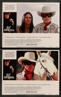 9r331 LEGEND OF THE LONE RANGER 8 LCs '81 Klinton Spilsbury in the title role, Michael Horse!