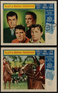 9r544 LIST OF ADRIAN MESSENGER 7 LCs '63 John Huston directs five heavily disguised great stars!
