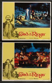 9r349 LORD OF THE RINGS 8 LCs '78 J.R.R. Tolkien classic, Ralph Bakshi cartoon!