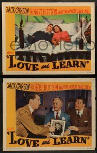 9r810 LOVE & LEARN 3 LCs '47 Jack Carson, Robert Hutton, Martha Vickers, Janis Page!