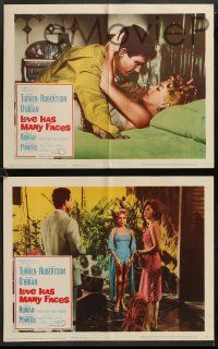 9r577 LOVE HAS MANY FACES 6 LCs '65 sexy Lana Turner & Cliff Robertson!