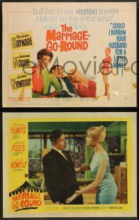 9r364 MARRIAGE-GO-ROUND 8 LCs '60 Julie Newmar wants to borrow Susan Hayward's husband James Mason!