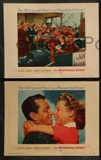 9r365 McCONNELL STORY 8 LCs '55 wonderful images of Alan Ladd, June Allyson, James Whitmore!