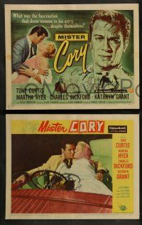 9r374 MISTER CORY 8 LCs '57 professional gambling poker player Tony Curtis & sexy Martha Hyer!