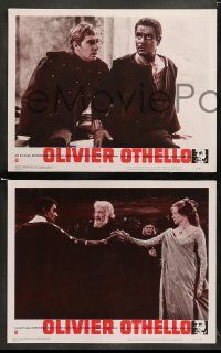 9r396 OTHELLO 8 LCs '66 Laurence Olivier in the title role with Maggie Smith as Desdemona!