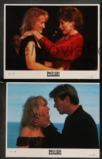 9r408 POSTCARDS FROM THE EDGE 8 LCs '90 Shirley MacLaine, Meryl Streep, Gene Hackman, Mike Nichols
