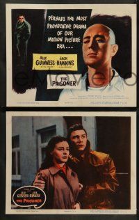 9r411 PRISONER 8 LCs '55 Jack Hawkins accuses bald Cardinal Alec Guinness of treason!