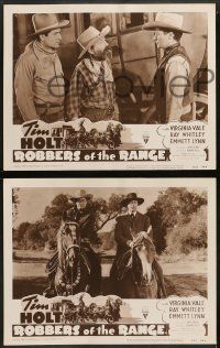 9r424 ROBBERS OF THE RANGE 8 LCs R53 great images of western cowboy Tim Holt & pretty Virginia Vale