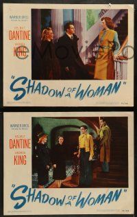 9r831 SHADOW OF A WOMAN 3 LCs '46 pretty Andrea King is in love with psychopathic Helmut Dantine!