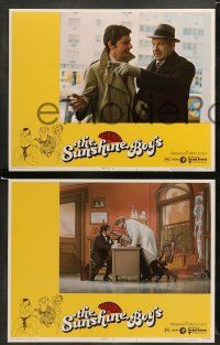 9r462 SUNSHINE BOYS 8 LCs '75 Hirschfeld border art, George Burns, Walter Matthau & Lee Meredith!