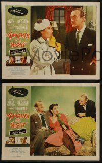 9r553 TONIGHT'S THE NIGHT 7 LCs '54 David Niven and sexy Yvonne De Carlo, Barry Fitzgerald!