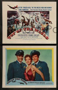 9r479 TOP OF THE WORLD 8 LCs '55 Dale Robertson & Evelyn Keyes trapped on crumbling island of ice
