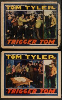 9r844 TRIGGER TOM 3 LCs '36 great western cowboy images of Tom Tyler in the title role & Fuzzy!