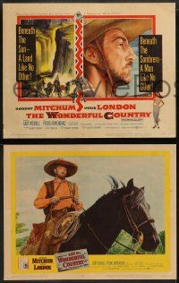 9r506 WONDERFUL COUNTRY 8 LCs '59 Texan Robert Mitchum, Julie London, Satchel Paige!